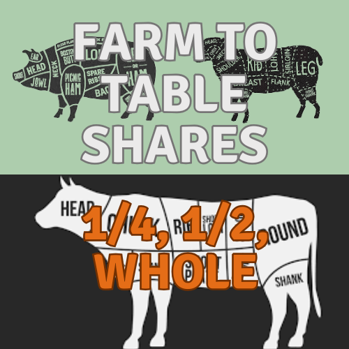 Farm to Table Beef, Pork, and Lamb Shares
