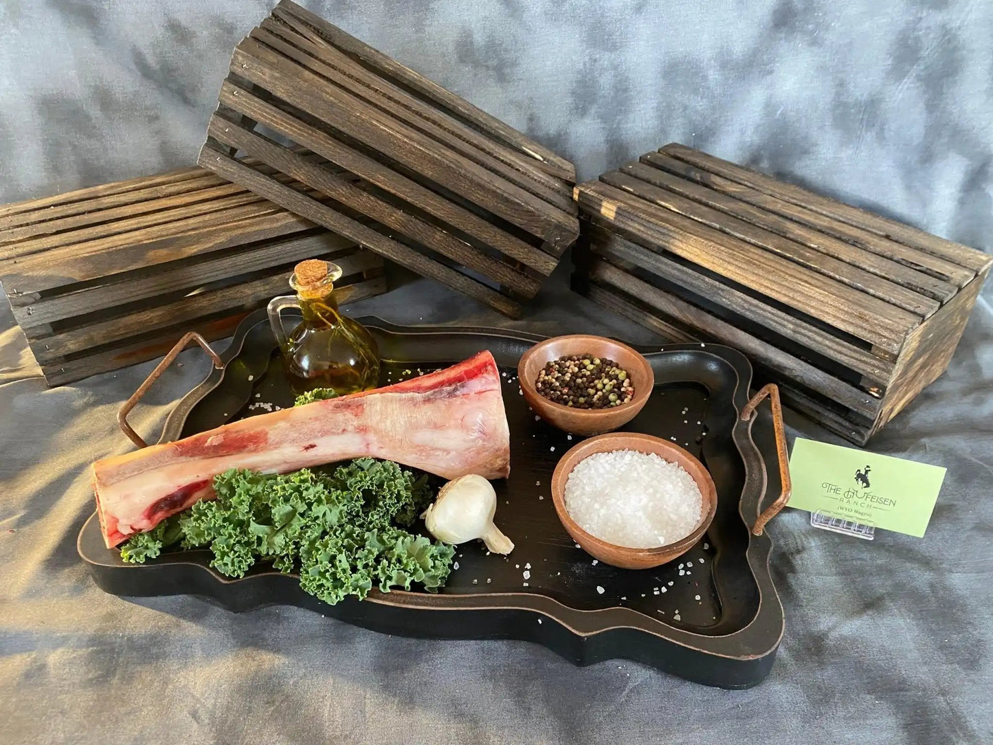100% All-Natural Pecan Wood Smoked Wagyu Dog Bones - The Hufeisen-Ranch (WYO Wagyu)