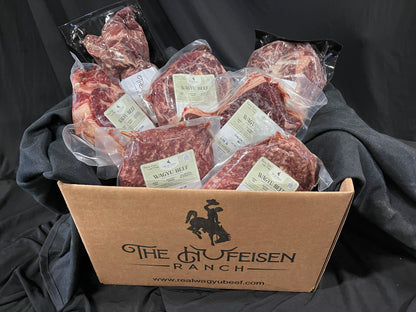 100% All-Natural Grass-Fed Pasture-Raised Wagyu Steak Lovers Beef Bundle
