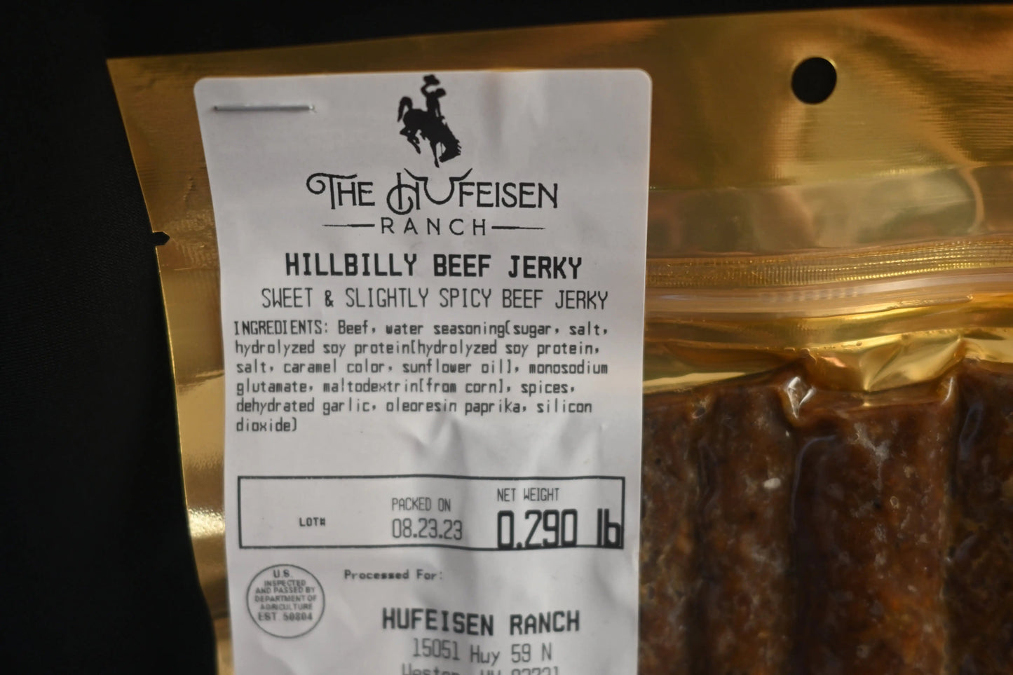 Smoked Wagyu Beef Jerky SticksIndulge in the savory perfection of our Smoked Wagyu Beef Jerky Sticks, expertly crafted by Koehler Meat and Sausage Co. Each bite offers a delightful blend of smokySmoked Wagyu Beef Jerky SticksThe Hufeisen-Ranch (WYO Wagyu)