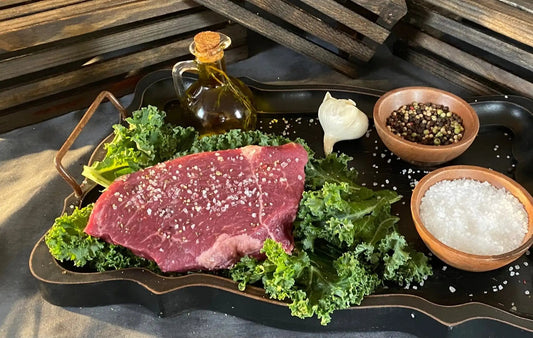 100% All-Natural American Wagyu Sirloin TipWagyu Sirloin Tip Steak is a tender and flavorful cut of beef that comes from the sirloin section of the Wagyu cattle. This steak is known for its excellent marbling-Natural American Wagyu Sirloin TipThe Hufeisen-Ranch (WYO Wagyu)