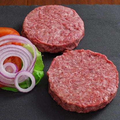 100% All-Natural Grass-fed American Wagyu (3) 1/3lb Beef PattiesExperience the unparalleled indulgence of our All-Natural Fullblood Japanese Wagyu 1/3lb beef patties. Sourced from the finest Japanese Wagyu cattle, these patties o100%The Hufeisen-Ranch (WYO Wagyu)