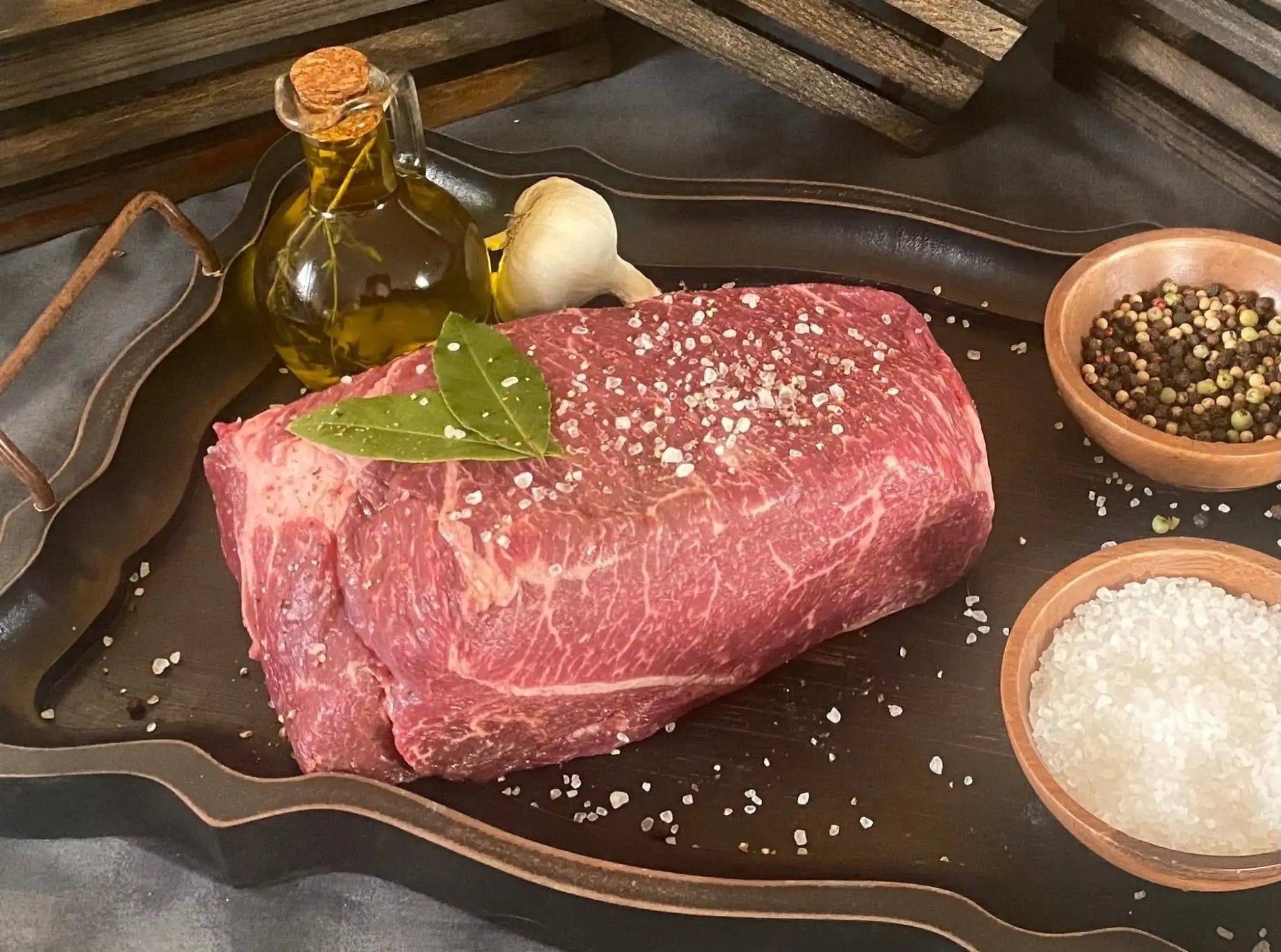 100% All-Natural Grass-Fed American Wagyu Arm Roast - The Hufeisen-Ranch (WYO Wagyu)