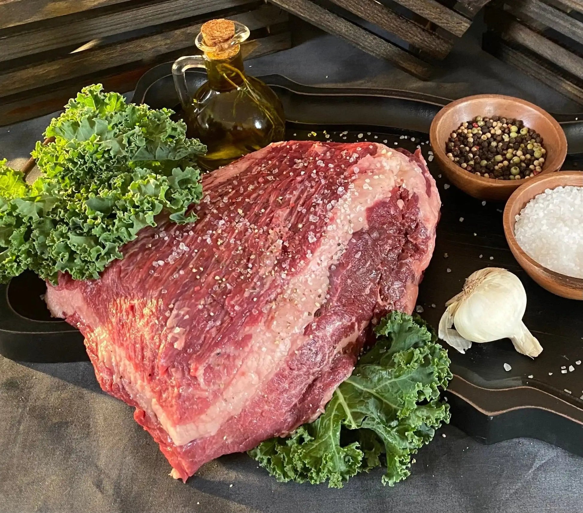 100% All-Natural Grass-fed American Wagyu Beef Brisket - The Hufeisen-Ranch (WYO Wagyu)