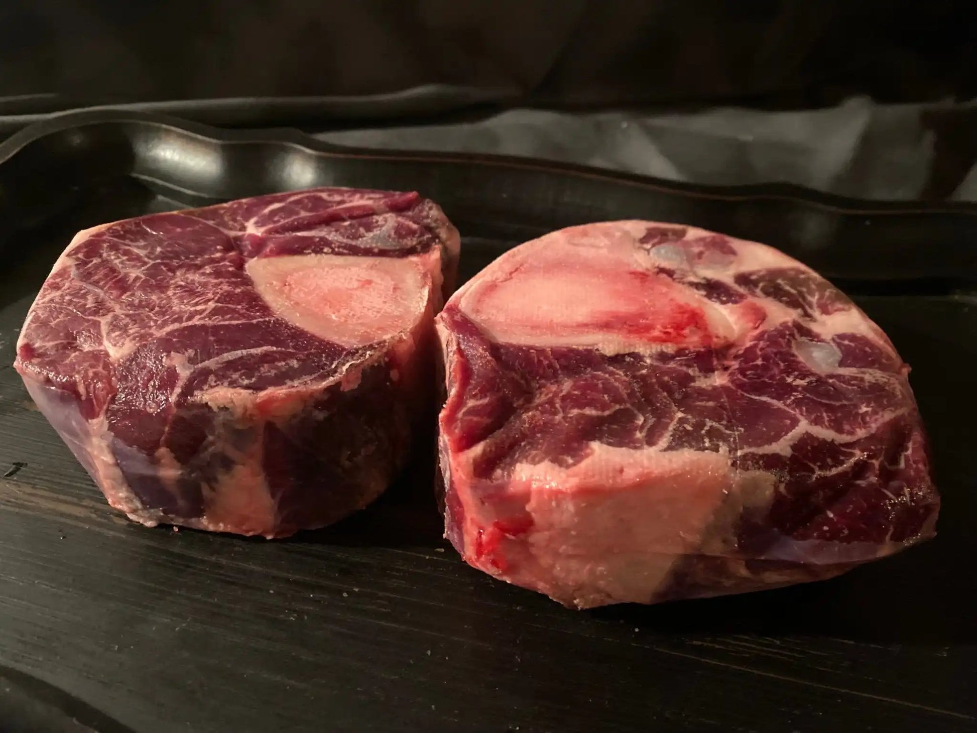 100% All-Natural Grass-Fed Black Angus Osso Bucco (Soup Bones) - The Hufeisen-Ranch (WYO Wagyu)