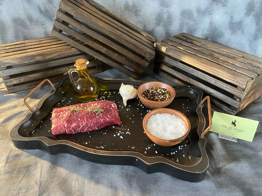 100% All-Natural Grass-Fed Black Angus Sirloin SteakPerfect for grilling, broiling, or pan-searing, our Grass-Fed Black Angus Sirloin is sure to become a family favorite. Whether you're looking to impress guests at a 100%The Hufeisen-Ranch (WYO Wagyu)