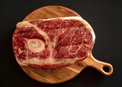 100% All-Natural Grass-Fed Pasture-Raised Wagyu Arm RoastIntroducing Hufeisen Ranch's 100% All-Natural Grass-Fed Pasture-Raised Wagyu Arm Roast, the perfect cut for succulent and flavorful dishes. This primal cut is source100%The Hufeisen-Ranch (WYO Wagyu)