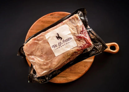 100% All-Natural Grass-Fed Pasture-Raised Wagyu Boneless Rib Roast



















Introducing the epitome of indulgence – our Grass-Fed Pasture-Raised Wagyu Rib Roast. Unparalleled in marbling and succulence, this premium cut i100%The Hufeisen-Ranch (WYO Wagyu)