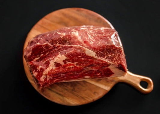 100% All-Natural Grass-Fed Pasture-Raised Wagyu Bottom Round Roast



















Elevate your culinary journey with our Grass-Fed Pasture-Raised Wagyu Bottom Round Roast. Bursting with rich marbling and exceptional tenderness,100%The Hufeisen-Ranch (WYO Wagyu)