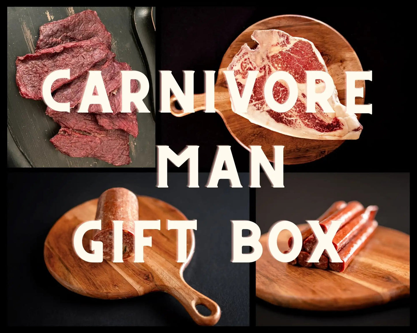 100% All-Natural Grass-Fed Pasture-Raised Wagyu Carnivore Man Gift Box - The Hufeisen-Ranch (WYO Wagyu)