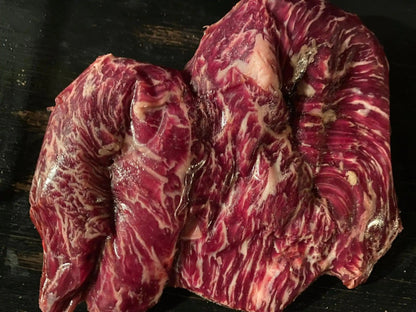 100% All-Natural Grass-Fed Pasture-Raised Wagyu Hanging Tender "ButcheDiscover Hufeisen Ranch's 100% All-Natural Grass-Fed Pasture-Raised Wagyu Hanging Tender "Butcher's Cut". This coarse-grained steak is packed with a rich, beefy flav100%The Hufeisen-Ranch (WYO Wagyu)