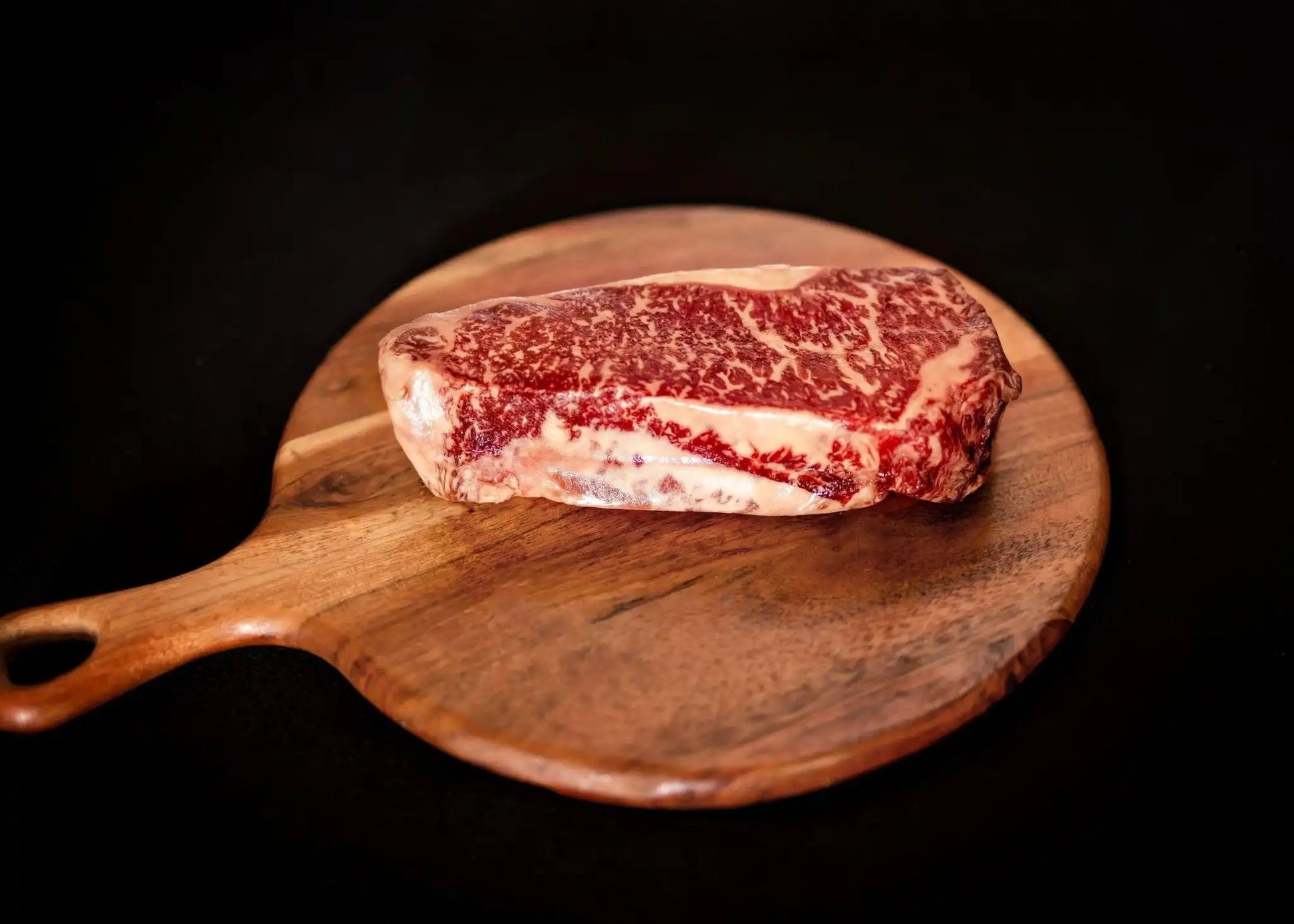 100% All-Natural Grass-Fed Pasture-Raised Wagyu New York Strip - The Hufeisen-Ranch (WYO Wagyu)