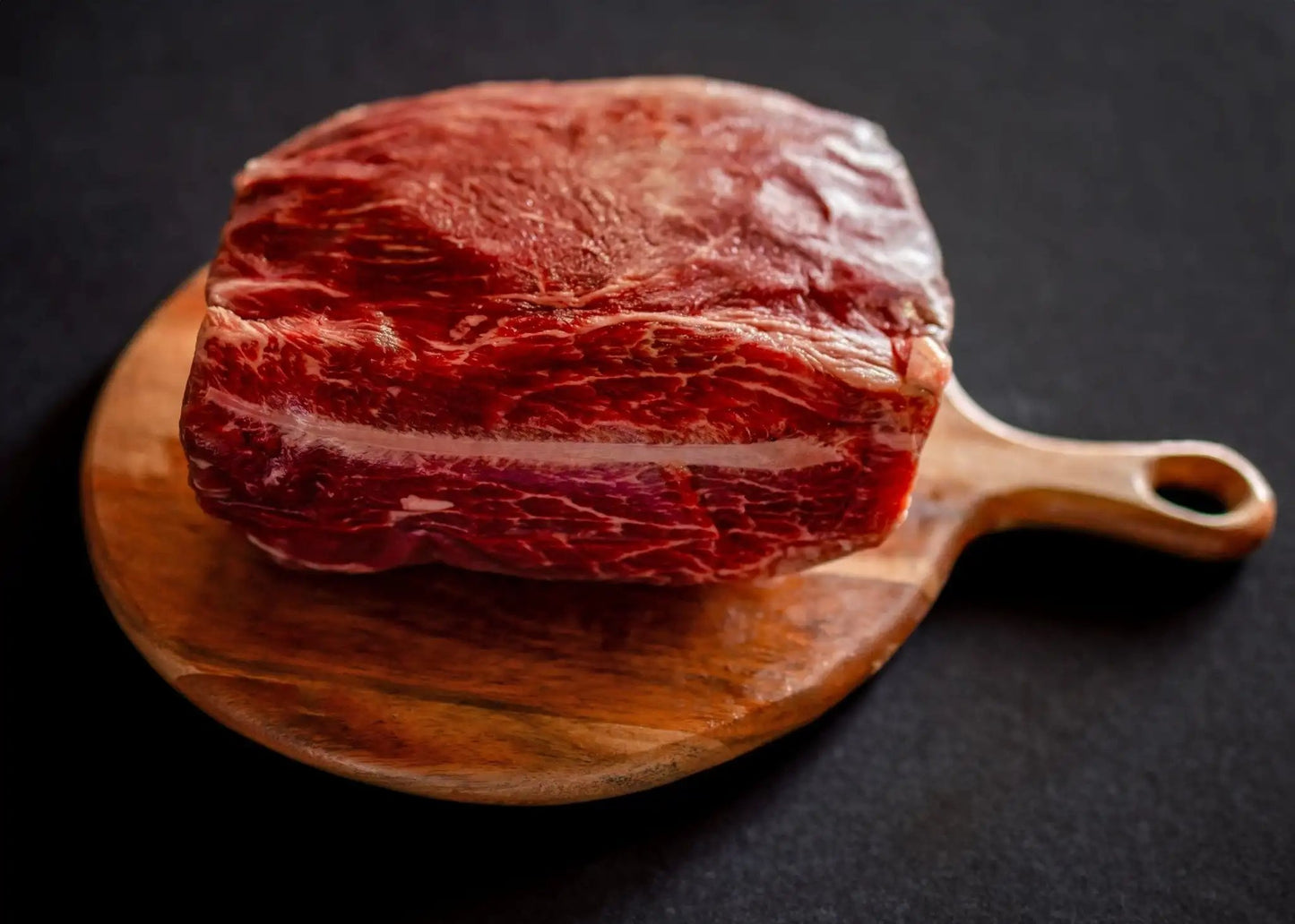 100% All-Natural Grass-Fed Pasture-Raised Wagyu Sirloin Tip RoastElevate your culinary experience with our Grass-Fed Pasture-Raised Wagyu Sirloin Tip Roast. Crafted with precision and care, this roast showcases the exquisite marbl100%The Hufeisen-Ranch (WYO Wagyu)