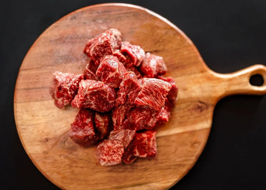 100% All-Natural Grass-Fed Pasture-Raised Wagyu Stew MeatGrass-Fed Pasture-Raised Wagyu Stew Meat is a versatile and flavorful cut of beef that is ideal for creating hearty and comforting dishes. This stew meat comes from 100%The Hufeisen-Ranch (WYO Wagyu)