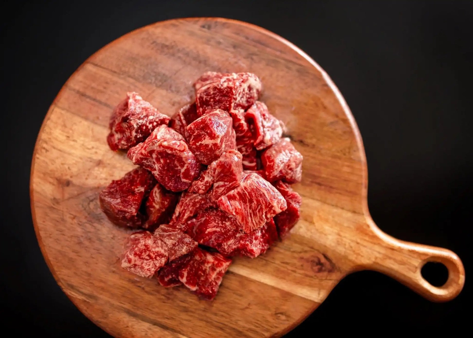 100% All-Natural Grass-Fed Pasture-Raised Wagyu Stew MeatGrass-Fed Pasture-Raised Wagyu Stew Meat is a versatile and flavorful cut of beef that is ideal for creating hearty and comforting dishes. This stew meat comes from 100%The Hufeisen-Ranch (WYO Wagyu)