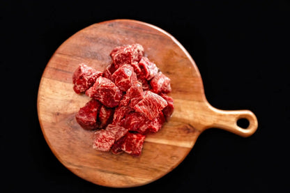 100% All-Natural Grass-Fed Pasture-Raised Wagyu Stew MeatGrass-Fed Pasture-Raised Wagyu Stew Meat is a versatile and flavorful cut of beef that is ideal for creating hearty and comforting dishes. This stew meat comes from 100%The Hufeisen-Ranch (WYO Wagyu)