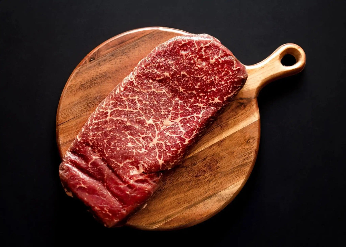 100% All-Natural Grass-Fed Pasture-Raised Wagyu Top Round SteakExperience the mastery of Japanese beef production with Hufeisen Ranch's 100% All-Natural Grass-Fed Pasture-Raised Top Round Steak. With its exceptional tenderness a100%The Hufeisen-Ranch (WYO Wagyu)