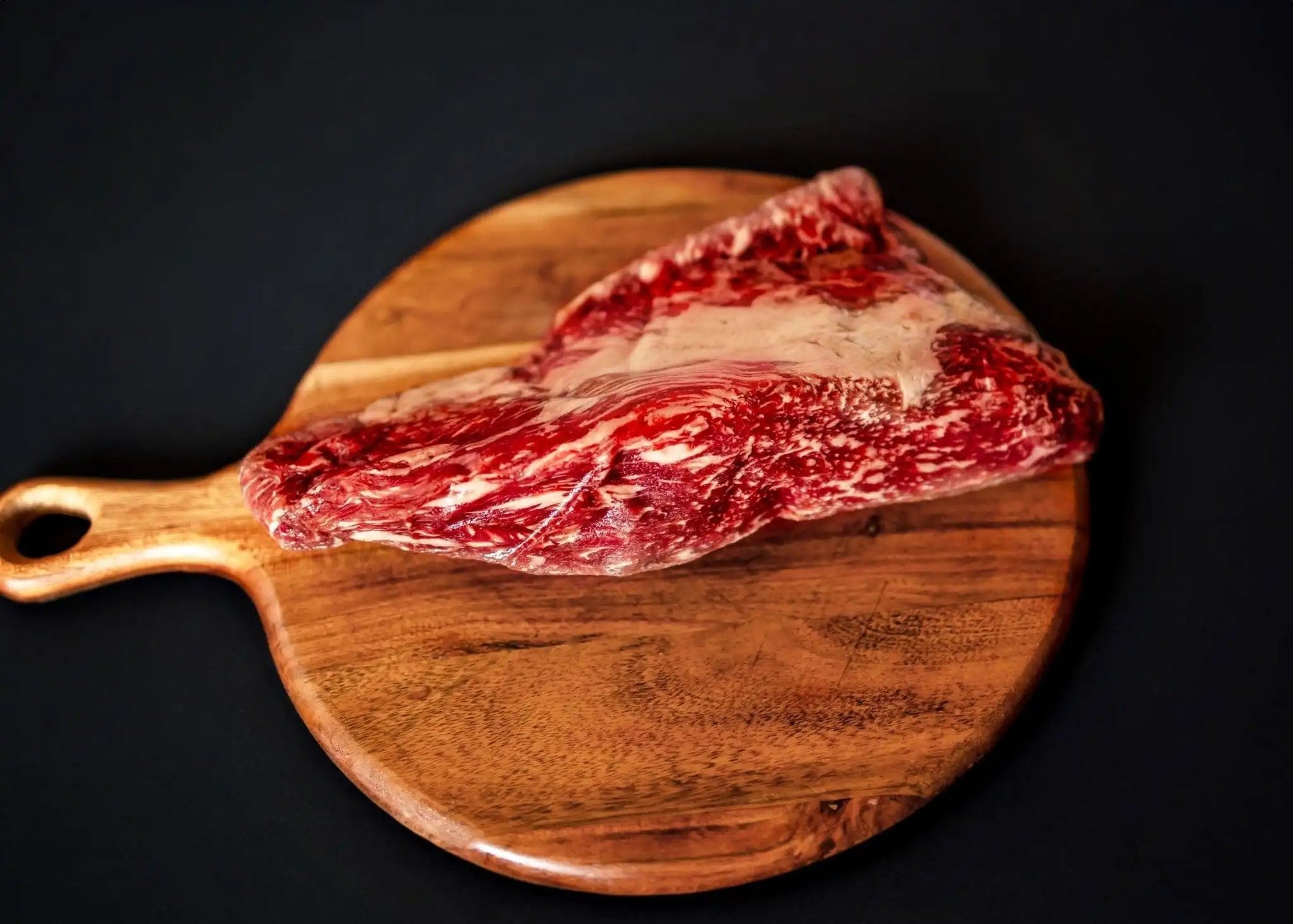 100% All-Natural Grass-Fed Pasture-Raised Wagyu Tri-TipHufeisen Ranch's 100% All-Natural Grass-Fed Pasture-Raised Wagyu Tri-Tip is the ultimate indulgence for any beef enthusiast. Sourced from below the sirloin, this thi100%The Hufeisen-Ranch (WYO Wagyu)