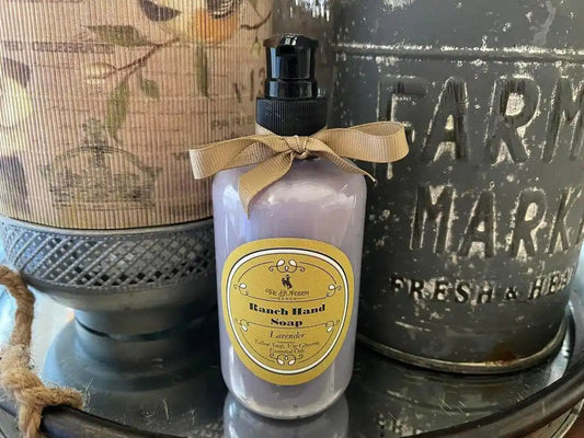 100% All-Natural Wagyu "Ranch Hand" SoapElevate your daily routine with our Lavender scented Wagyu Tallow Ranch Hand Soap. Crafted from our own grass-fed Wagyu beef, this soap embodies our commitment to su-Natural Wagyu "Ranch Hand" SoapThe Hufeisen-Ranch (WYO Wagyu)
