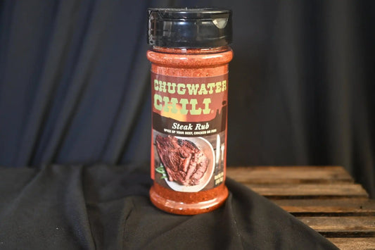 Chugwater Chili - Steak Rub (All-Natural Product)Chugwater Chili Corporation has a remarkable history that began in 1986 when local farm and ranch families joined forces to acquire the coveted Wyoming State ChampioChugwater Chili - Steak Rub (The Hufeisen-Ranch (WYO Wagyu)