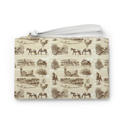 Country Farm Clutch BagDesigned with a loop handle to quickly free your hands, this custom clutch bag is made for the fashionista on the go. It can hold everyday essentials such as a phoneCountry Farm Clutch BagThe Hufeisen-Ranch (WYO Wagyu)Bags