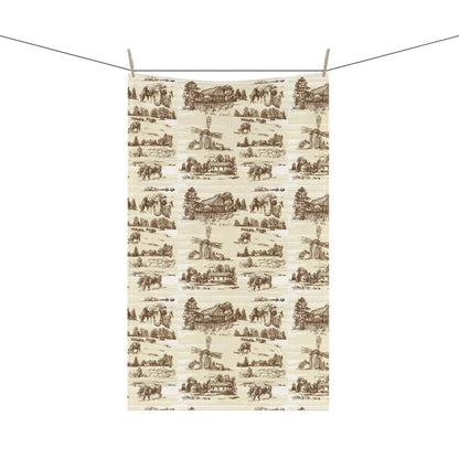 Farm Style Farmhouse Kitchen TowelHere to add a touch of character &amp; utility to any kitchen. Not only does it have a stunning one-sided print, but it's also a trusty and expressive helper to the Farm Style Farmhouse Kitchen TowelThe Hufeisen-Ranch (WYO Wagyu)Home Decor