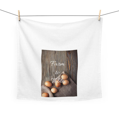 Farm to Table Tea TowelAdd a touch of personality to your kitchen or home decor with this personalized tea towel. The fabric is super soft as it's 100% cotton while your prints go on the fTable Tea TowelThe Hufeisen-Ranch (WYO Wagyu)Home Decor