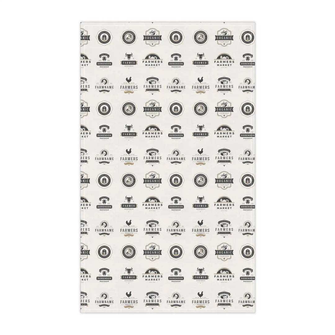 Farmhouse Farm to Fork Kitchen TowelHere to add a touch of character &amp; utility to any kitchen. Not only does it have a stunning one-sided print, but it's also a trusty and expressive helper to the Fork Kitchen TowelThe Hufeisen-Ranch (WYO Wagyu)Home Decor