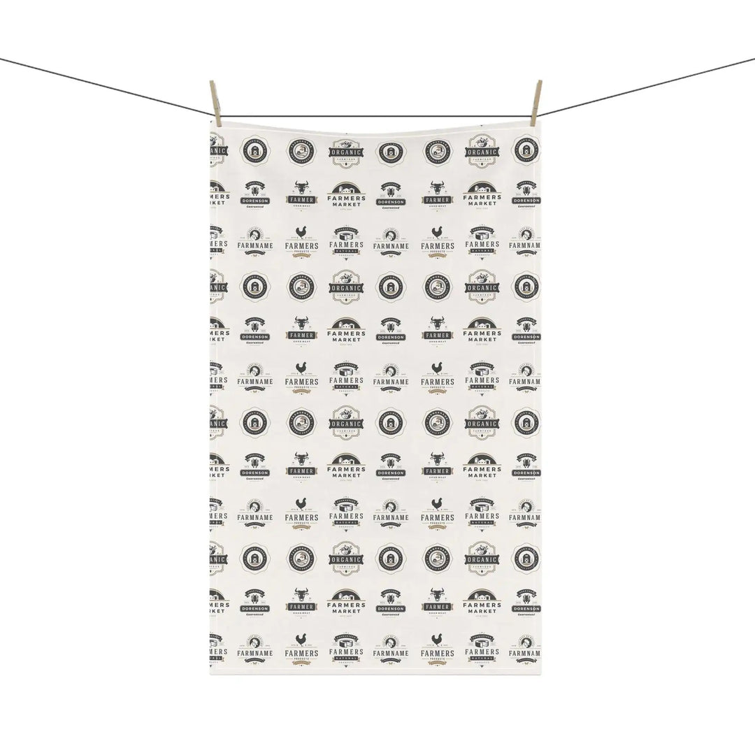 Farmhouse Farm to Fork Kitchen TowelHere to add a touch of character &amp; utility to any kitchen. Not only does it have a stunning one-sided print, but it's also a trusty and expressive helper to the Fork Kitchen TowelThe Hufeisen-Ranch (WYO Wagyu)Home Decor