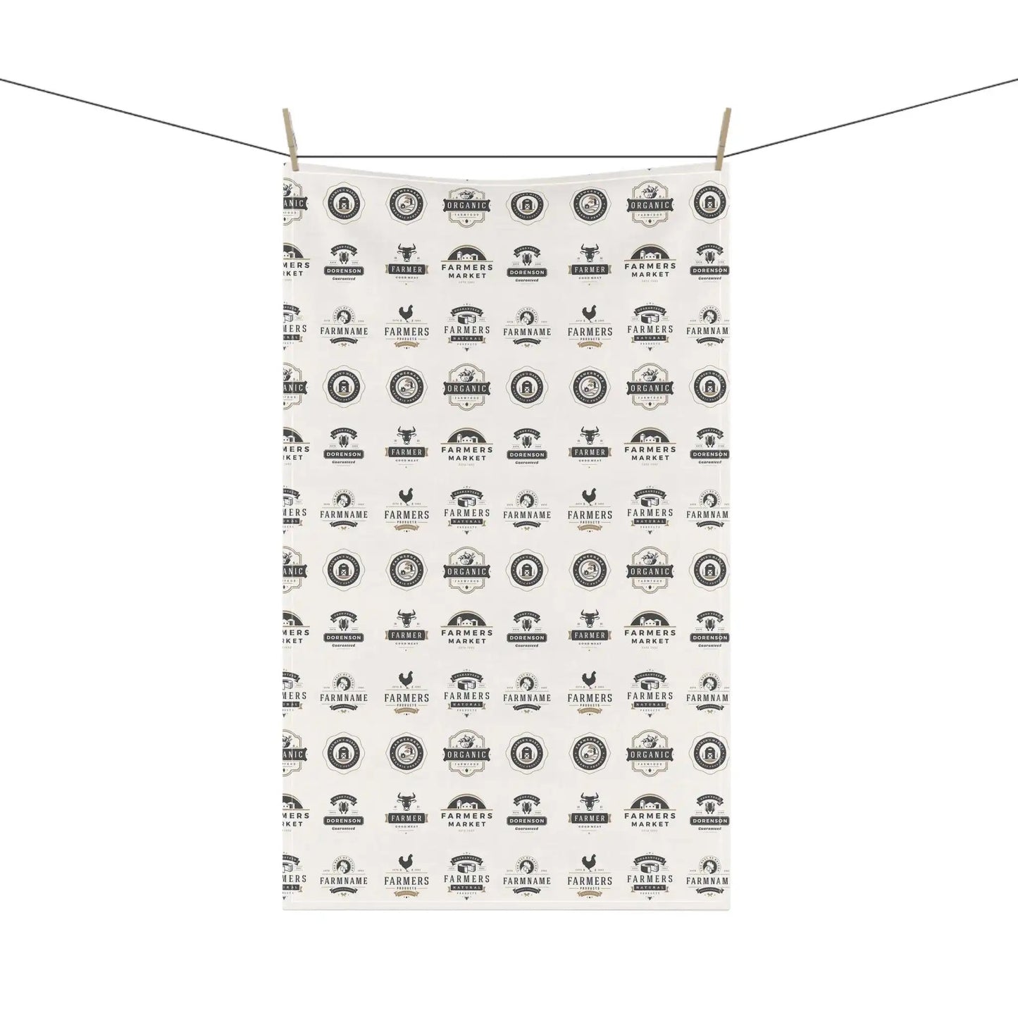 Farmhouse Farm to Fork Kitchen TowelHere to add a touch of character &amp; utility to any kitchen. Not only does it have a stunning one-sided print, but it's also a trusty and expressive helper to the Fork Kitchen TowelThe Hufeisen-Ranch (WYO Wagyu)Home Decor