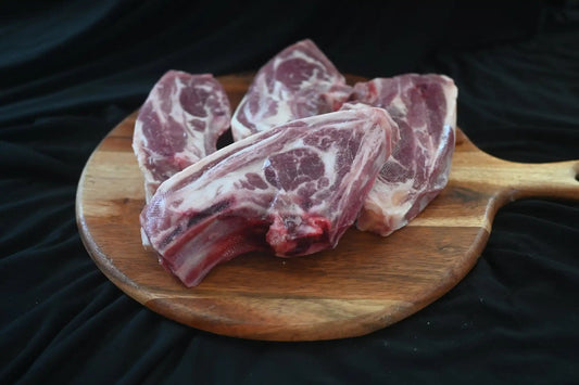 Grass-fed Icelandic Lamb Butt Steak (4 Steaks) - The Hufeisen-Ranch (WYO Wagyu)