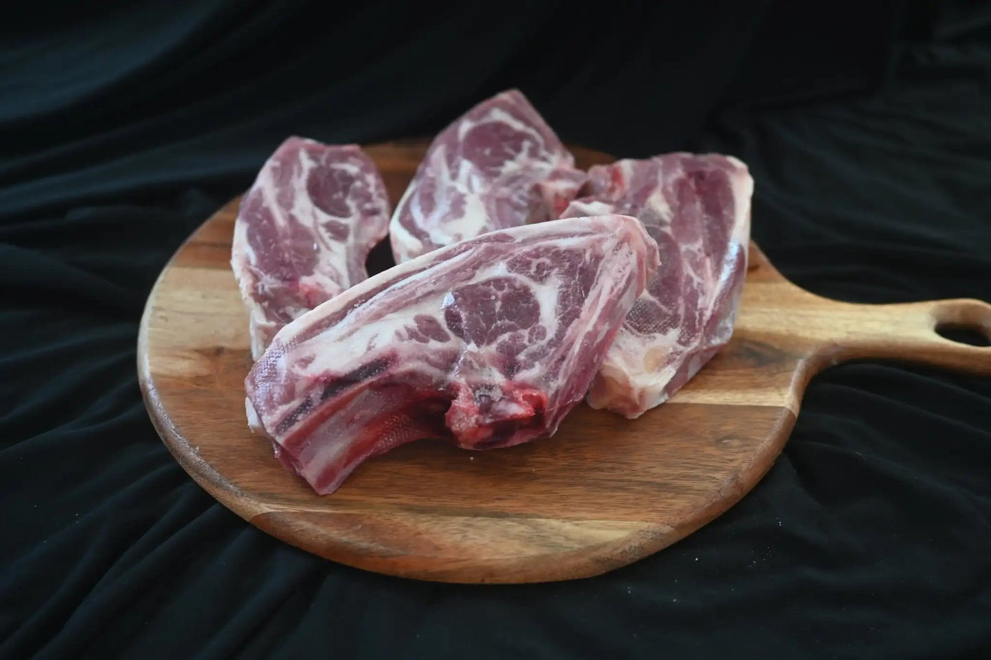 Grass-fed Icelandic Lamb Butt Steak (4 Steaks) - The Hufeisen-Ranch (WYO Wagyu)