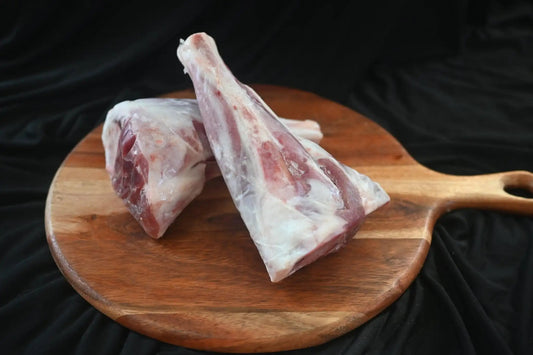 Grass-fed Icelandic Lamb Shanks (2 Shanks)Indulge in the savory delight of our Grass-Fed Icelandic Lamb Shanks, a culinary masterpiece sourced from the pristine pastures of Iceland. These shanks embody the eGrass-fed Icelandic Lamb Shanks (2 Shanks)The Hufeisen-Ranch (WYO Wagyu)