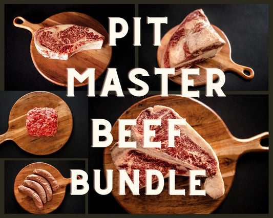 Grass-Fed Pasture-Raised Pit Master BundleThe Wagyu Pit Master Bundle is the ultimate package for barbecue enthusiasts and grill masters looking to elevate their outdoor cooking experience. This carefully cuGrass-Fed Pasture-Raised Pit Master BundleThe Hufeisen-Ranch (WYO Wagyu)