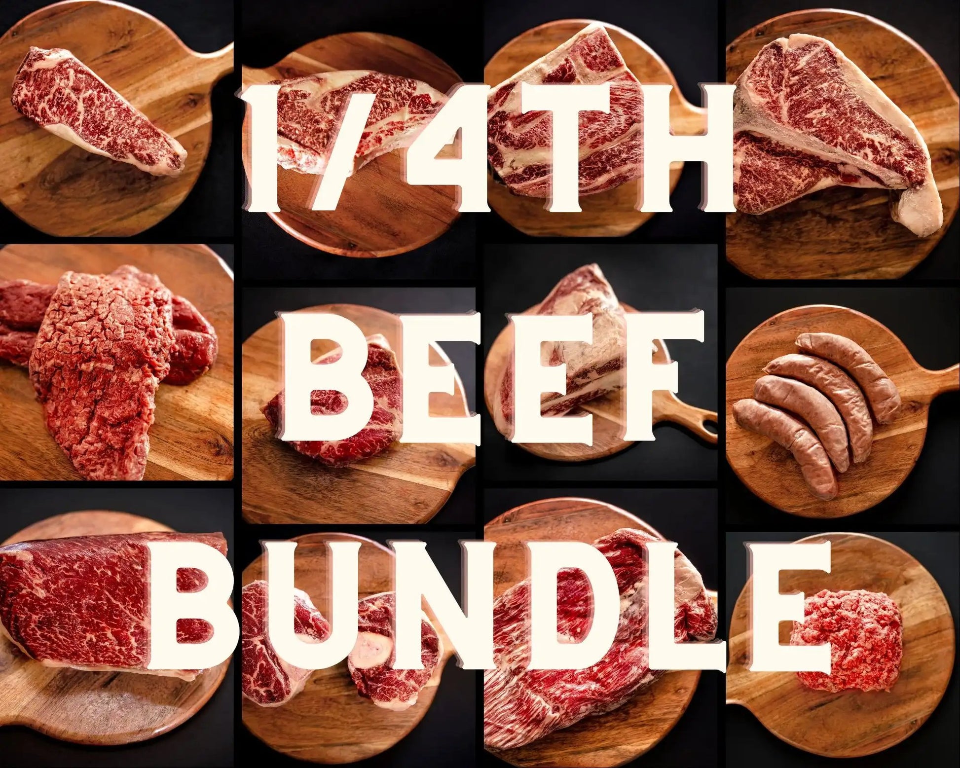 Grass-Fed Pasture-Raised Wagyu or Angus 1/4th Beef Box - 100lbs of Beef - The Hufeisen-Ranch (WYO Wagyu)