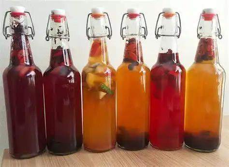 Kombucha (6 Bottles)Currently for Sale in Wyoming Only.
Kombucha is a fermented, lightly effervescent, sweetened black tea drink commonly consumed for its purported health benefits. SomKombucha (6 Bottles)The Hufeisen-Ranch (WYO Wagyu)