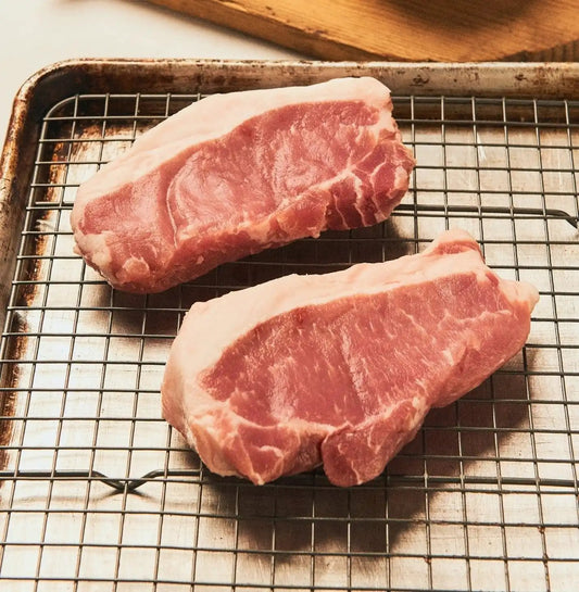 Pasture Raised Mangalitsa Pork Boneless ChopsIndulge in the extraordinary taste of our Pasture Raised Mangalitsa Pork Boneless Chops. These succulent, tender cuts offer a truly luxurious dining experience. ThesPasture Raised Mangalitsa Pork Boneless ChopsThe Hufeisen-Ranch (WYO Wagyu)
