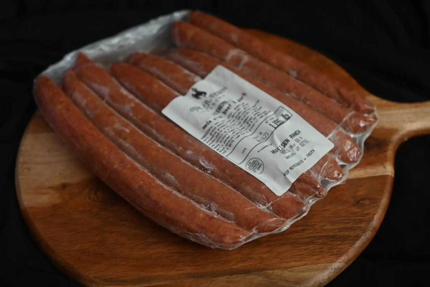 Pre-Smoked Wagyu Beef Wieners - The Hufeisen-Ranch (WYO Wagyu)