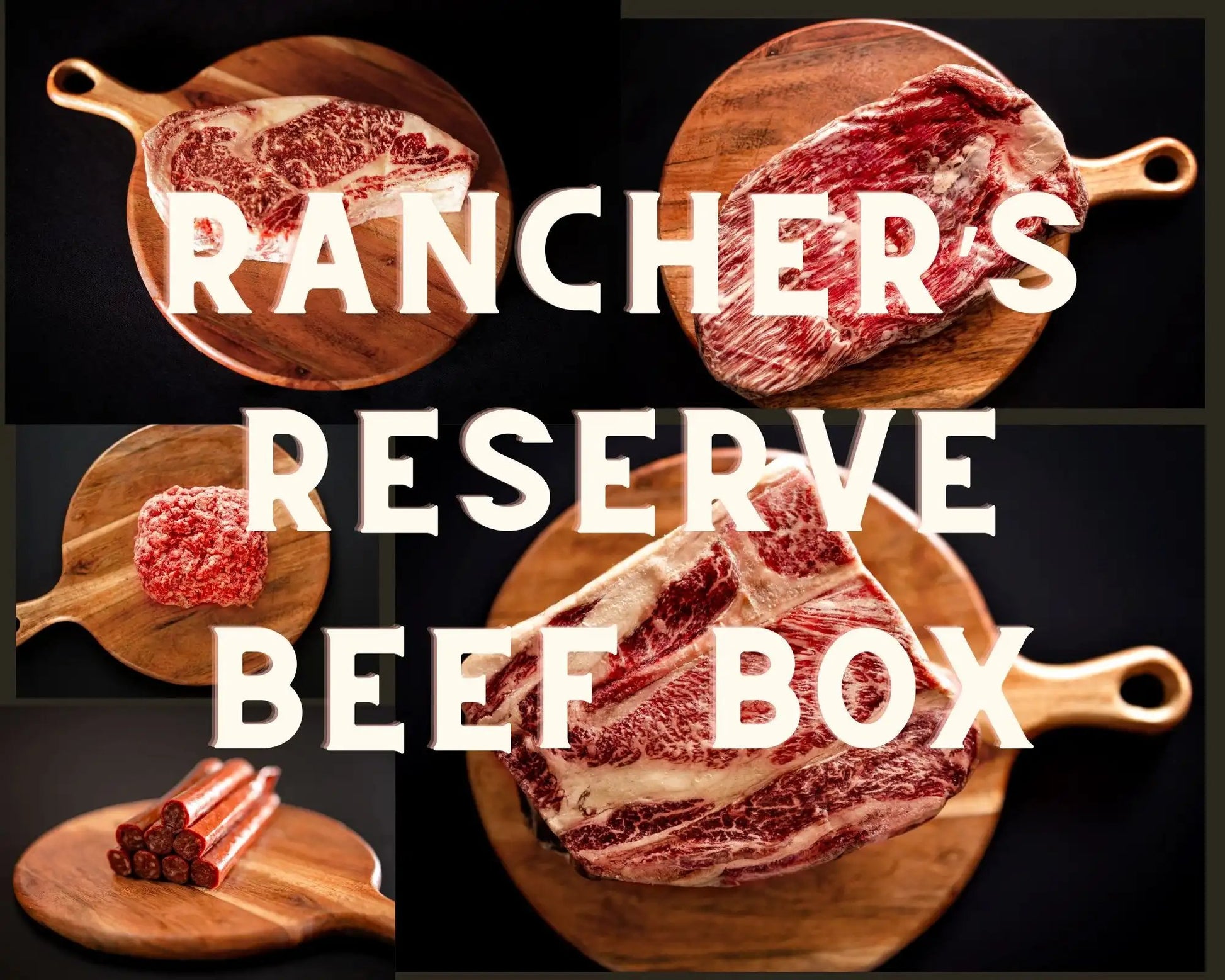 Rancher's Reserve Grass-Fed Wagyu or Angus Beef Box - Artisan Meat Club - The Hufeisen-Ranch (WYO Wagyu)