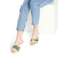 Ranchin’ Ain’t Easy Women's PU Slide Sandals - The Hufeisen-Ranch (WYO Wagyu)