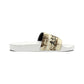 Ranchin’ Ain’t Easy Women's PU Slide Sandals - The Hufeisen-Ranch (WYO Wagyu)