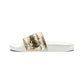 Ranchin’ Ain’t Easy Women's PU Slide Sandals - The Hufeisen-Ranch (WYO Wagyu)