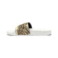 Ranchin’ Ain’t Easy Women's PU Slide Sandals - The Hufeisen-Ranch (WYO Wagyu)