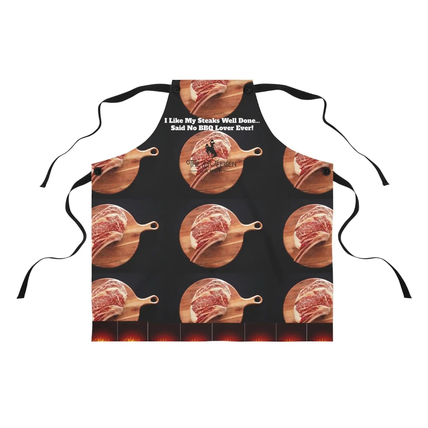 Steak BBQ Lovers Apron (AOP) - The Hufeisen-Ranch (WYO Wagyu)
