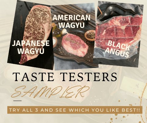 Taste Testers Sampler - Pick your Cut - Try all 3!! - The Hufeisen-Ranch (WYO Wagyu)