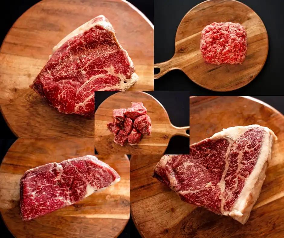 Wagyu Sirloin Bundle











Introducing our premium Sirloin Bundle, a carnivore's delight that brings you the best cuts for a sizzling and savory experience. This thoughtfully curatWagyu Sirloin BundleThe Hufeisen-Ranch (WYO Wagyu)